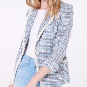 VERONICA BEARD Aba Tweed Single Button Jacket